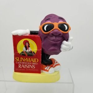 Vintage California Raisins Coin Bank 1987 CALRAB SunMaid Advertising Promotional